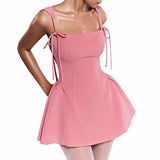 Boogzel Apparel Gardens in Bloom Bow-Tie Mini Dress, view 6