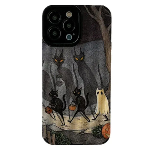 Boogzel Apparel Ghost And Cat IPhone Case