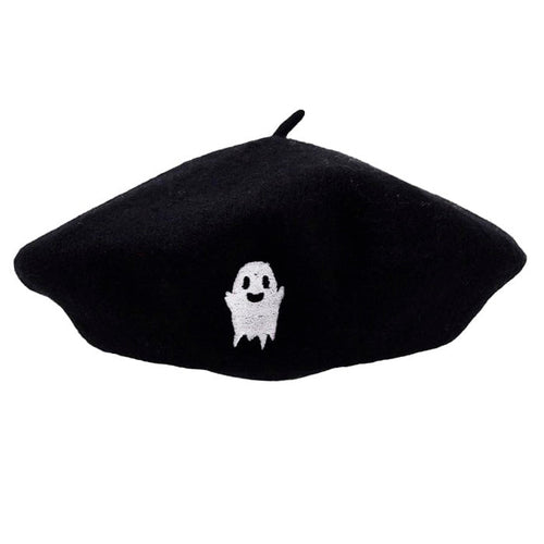 Boogzel Apparel Ghost Embroidered Beret