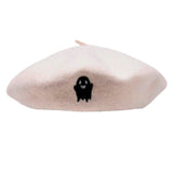 Boogzel Apparel Ghost Embroidered Beret, view 2