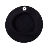 Boogzel Apparel Ghost Embroidered Beret, view 4