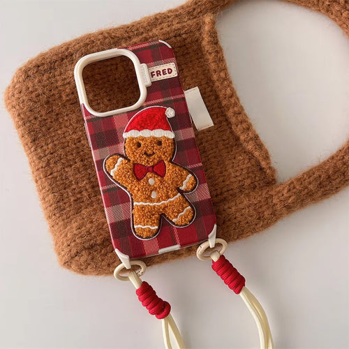 Boogzel Apparel Gingerbread Man iPhone Case