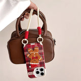 Boogzel Apparel Gingerbread Man iPhone Case, view 4