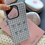 Boogzel Apparel Gingham Bows iPhone Case, view 3