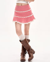 Boogzel Apparel Gingham Picnic Ruffle Skirt, view 4