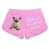 Boogzel Apparel Girls Can Do Nothing Wrong Booty Shorts, view 2