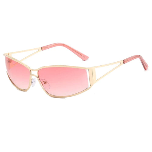 Boogzel Apparel Glitch Mode Angular Wrap Sunglasses