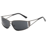 Boogzel Apparel Glitch Mode Angular Wrap Sunglasses, view 6