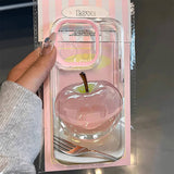 Boogzel Apparel Glossy Apple Clear iPhone Case, view 2