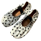 Boogzel Apparel Glossy Polka Dot Tabi Flats, view 2