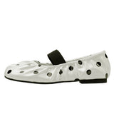 Boogzel Apparel Glossy Polka Dot Tabi Flats, view 3
