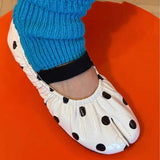 Boogzel Apparel Glossy Polka Dot Tabi Flats, view 4