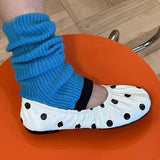 Boogzel Apparel Glossy Polka Dot Tabi Flats, view 5