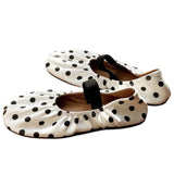 Boogzel Apparel Glossy Polka Dot Tabi Flats, view 6