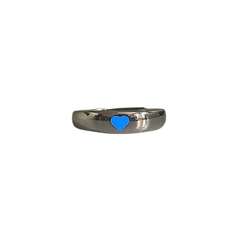 Boogzel Apparel Glow In Dark Heart Ring