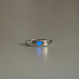 Boogzel Apparel Glow In Dark Heart Ring, view 3
