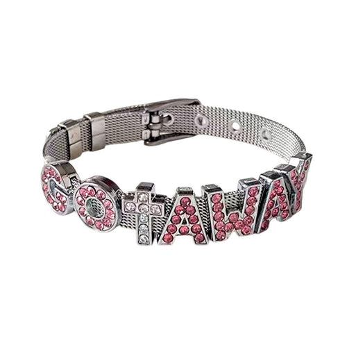 Boogzel Apparel Go Away Rhinestone Bracelet
