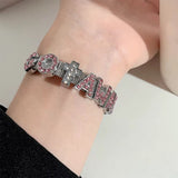 Boogzel Apparel Go Away Rhinestone Bracelet, view 2