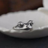 Boogzel Apparel Goblincore Frog Ring, view 3