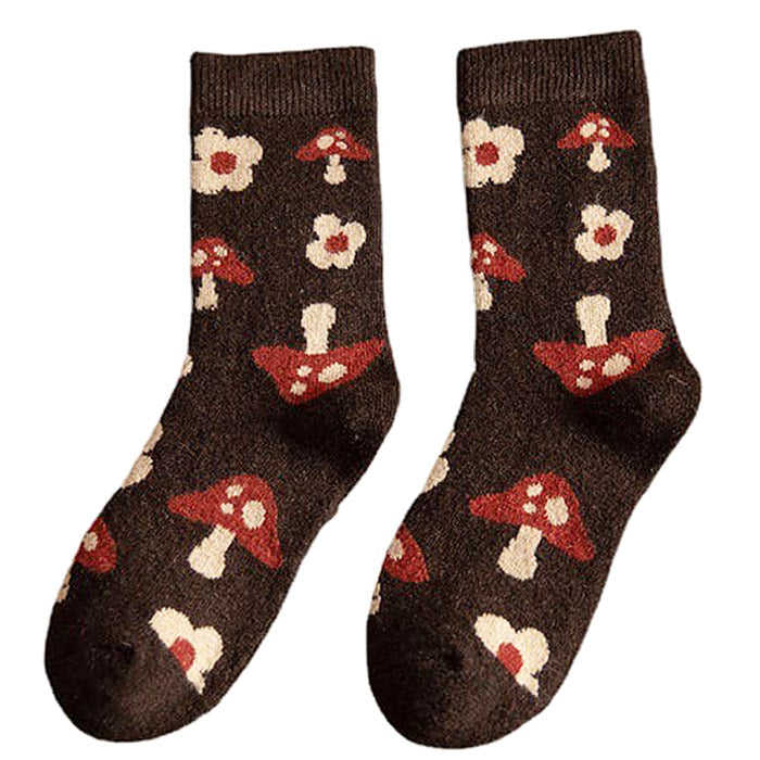 Boogzel Apparel Goblincore Mushroom Socks