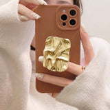 Boogzel Apparel Golden Brown iPhone Case, view 2