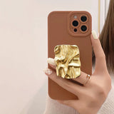 Boogzel Apparel Golden Brown iPhone Case, view 3