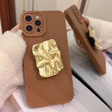 Boogzel Apparel Golden Brown iPhone Case, view 4
