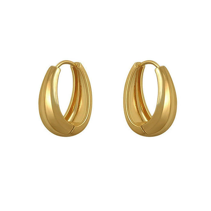 Boogzel Apparel Golden Hoop Earrings