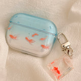 Boogzel Apparel Goldfish Aesthetic AirPods Case, view 4