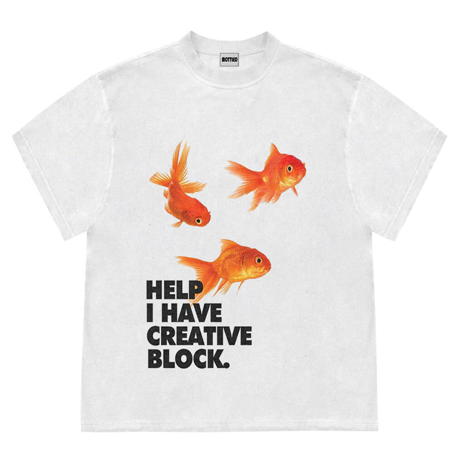 Boogzel Apparel Goldfish Aesthetic Graphic T-Shirt