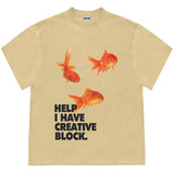 Boogzel Apparel Goldfish Aesthetic Graphic T-Shirt, view 2