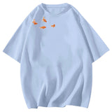 Boogzel Apparel Goldfish Aesthetic Graphic Tee, view 4