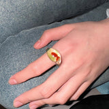 Boogzel Apparel Goldfish Clear Resin Ring, view 2