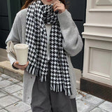 Boogzel Apparel Good Manners Houndstooth Scarf, view 2