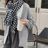 Boogzel Apparel Good Manners Houndstooth Scarf, view 3