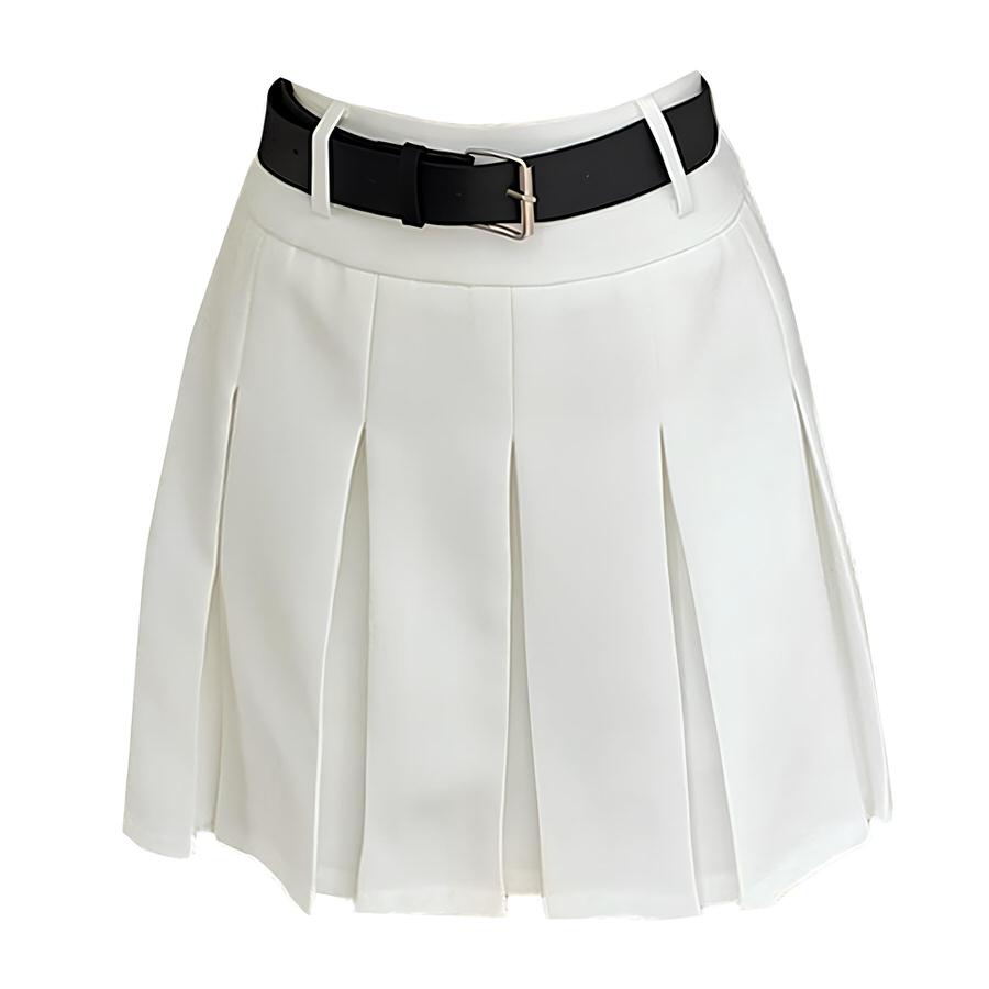 Boogzel Apparel Good Manners Knee-Length Pleated Skirt