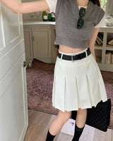 Boogzel Apparel Good Manners Knee-Length Pleated Skirt, view 3