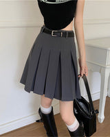 Boogzel Apparel Good Manners Knee-Length Pleated Skirt, view 6