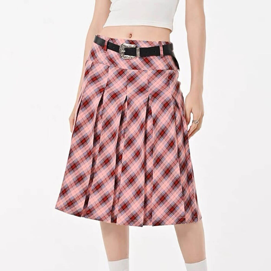 Boogzel Apparel Good Manners Plaid Kilt Skirt