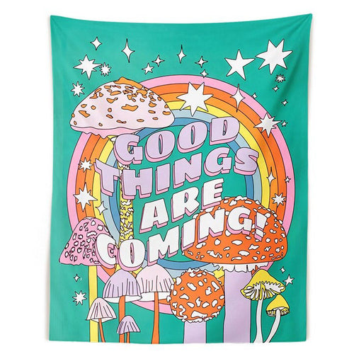 Boogzel Apparel Good Things are Coming Wall Tapestry