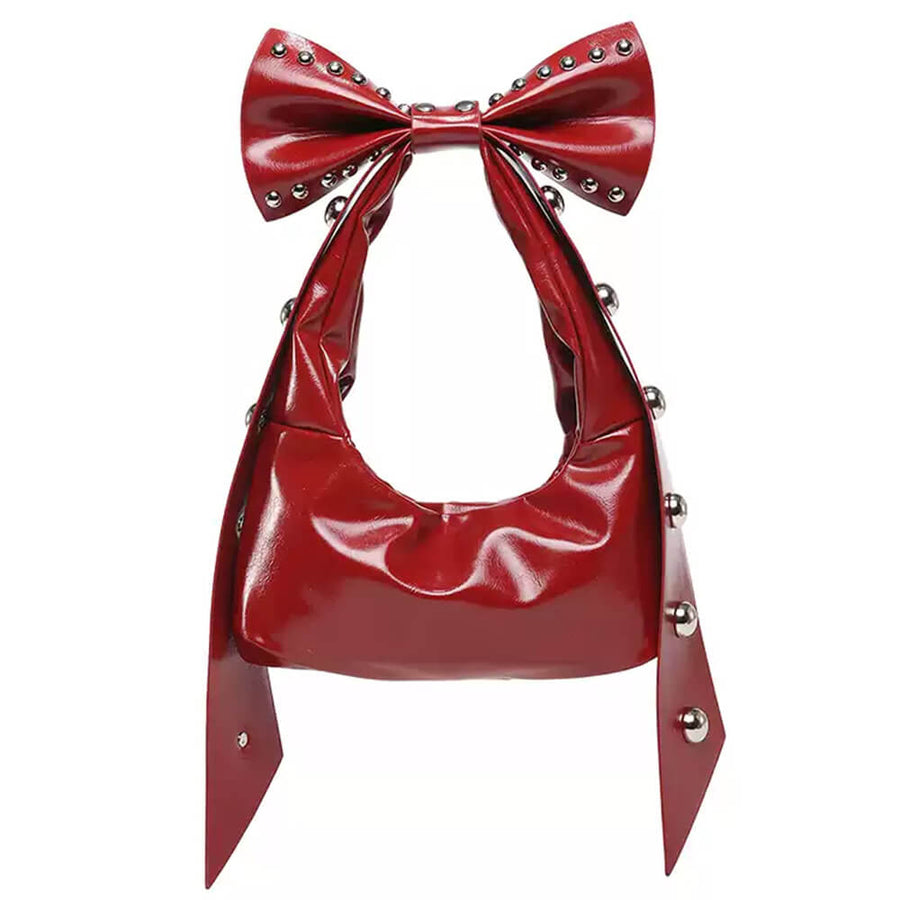 Boogzel Apparel Gossip Goes Around Bow Shoulder Bag
