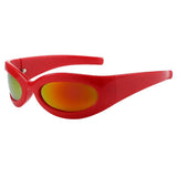 Boogzel Apparel Gossip Goes Around Chunky Sunglasses, view 5