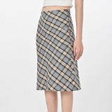 Boogzel Apparel Gossip Goes Around Plaid Midi Skirt, view 2