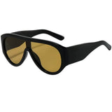 Boogzel Apparel Gossip Goes Around Shield Sunglasses, view 3