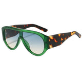 Boogzel Apparel Gossip Goes Around Shield Sunglasses, view 4