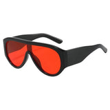 Boogzel Apparel Gossip Goes Around Shield Sunglasses, view 5
