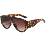 Boogzel Apparel Gossip Goes Around Shield Sunglasses, view 6