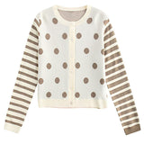 Boogzel Apparel Gossip Team Polka Dot Cardigan, view 2