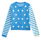 Boogzel Apparel Gossip Team Polka Dot Cardigan, view 3