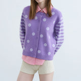 Boogzel Apparel Gossip Team Polka Dot Cardigan, view 5